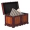 Vintage Storage Chest, Decorative Wooden Trunk, and Keepsake Box - Perfect for the Living Room, Bedroom or Study - Ideal for Blanket Storage or as a Playful Treasure Box for Classrooms